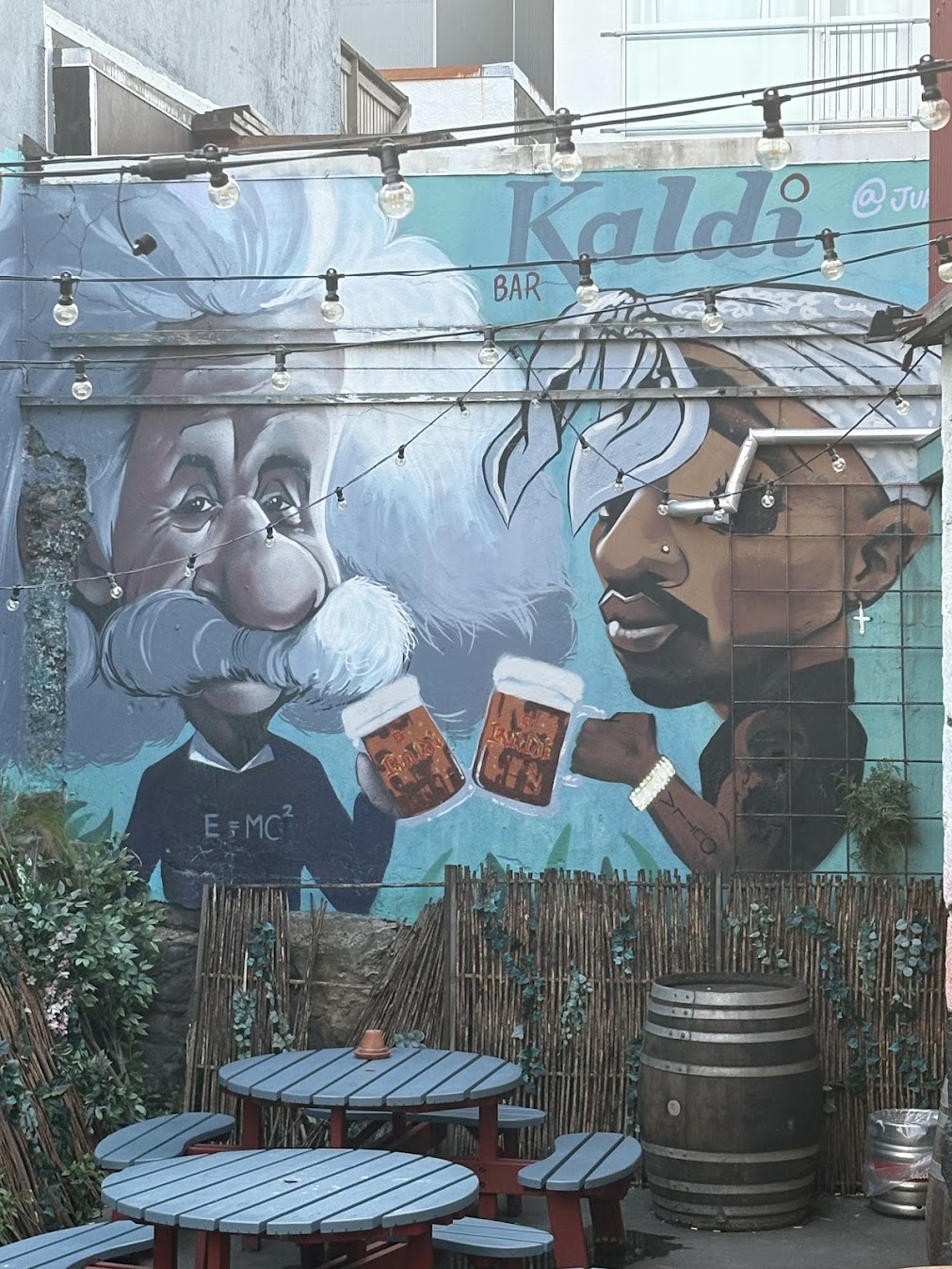 Mural in downtown Reykjavik