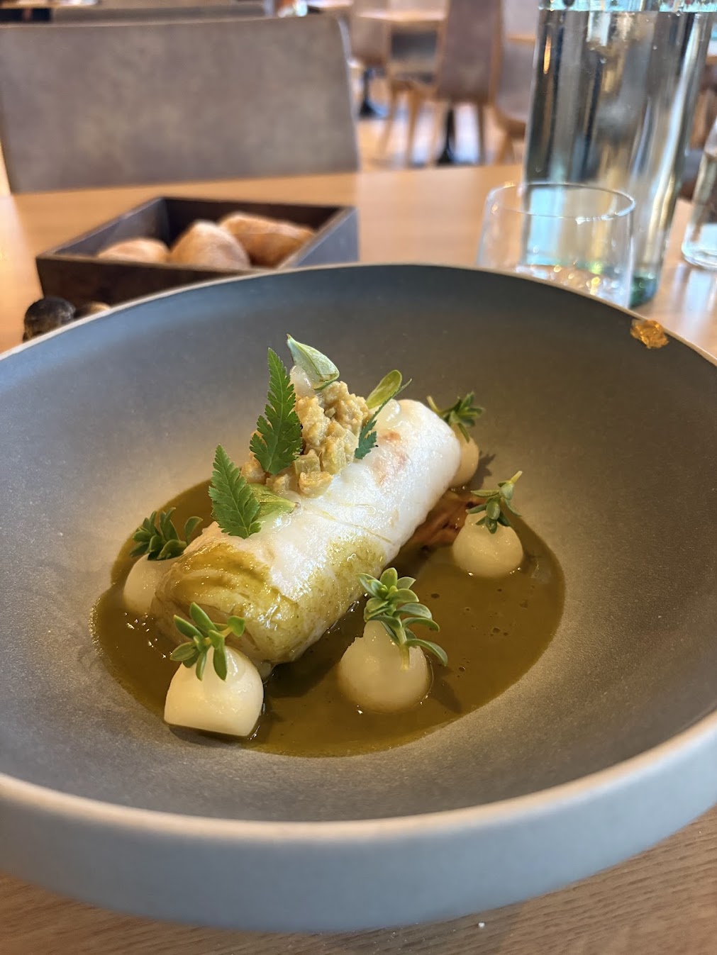 Fish dish at Husafell campsite