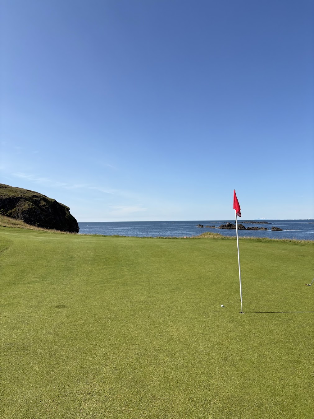 Brautarholt Golf Club coastline in Iceland