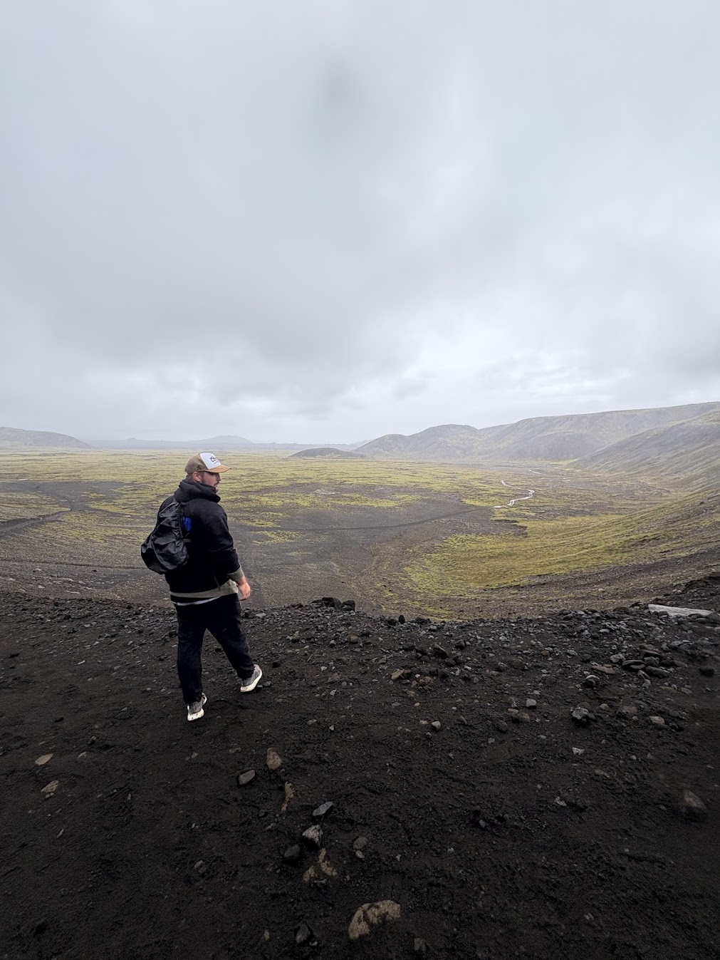 Volcanic ridge in Iceland